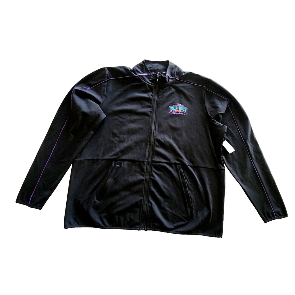 Disneyland Chills Thrills RUNNING BONES Large L Jacket Black RunDisney 2024 New